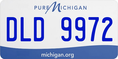 MI license plate DLD9972