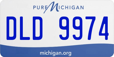 MI license plate DLD9974