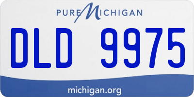 MI license plate DLD9975