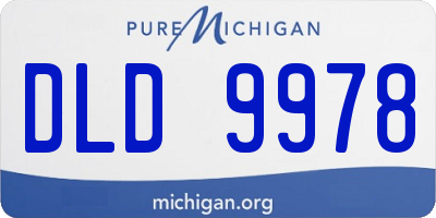 MI license plate DLD9978
