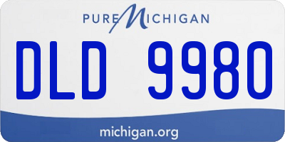 MI license plate DLD9980