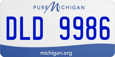 MI license plate DLD9986