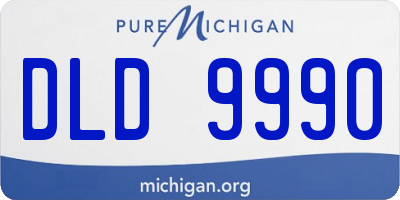 MI license plate DLD9990
