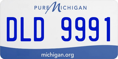 MI license plate DLD9991