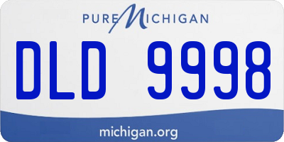MI license plate DLD9998