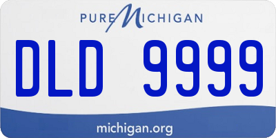MI license plate DLD9999