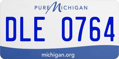 MI license plate DLE0764