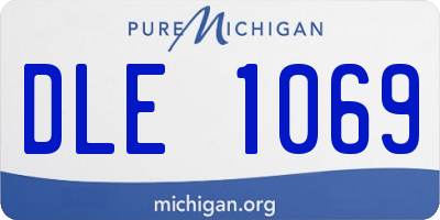 MI license plate DLE1069