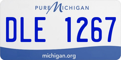 MI license plate DLE1267