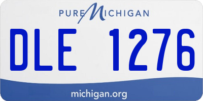 MI license plate DLE1276
