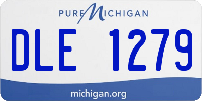 MI license plate DLE1279