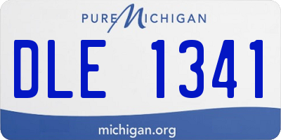 MI license plate DLE1341
