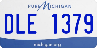 MI license plate DLE1379