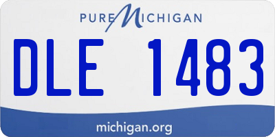MI license plate DLE1483
