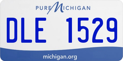 MI license plate DLE1529