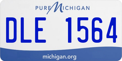 MI license plate DLE1564