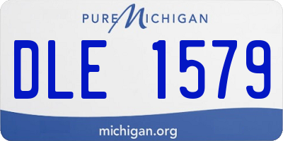 MI license plate DLE1579