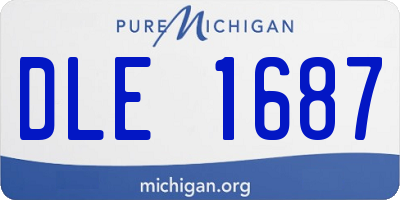 MI license plate DLE1687