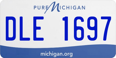 MI license plate DLE1697