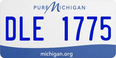 MI license plate DLE1775