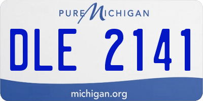 MI license plate DLE2141