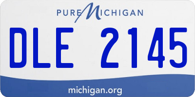 MI license plate DLE2145