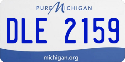 MI license plate DLE2159