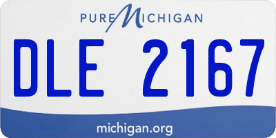 MI license plate DLE2167