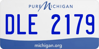 MI license plate DLE2179