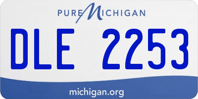 MI license plate DLE2253
