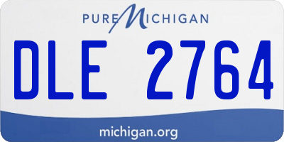 MI license plate DLE2764