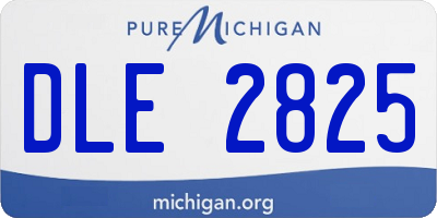 MI license plate DLE2825