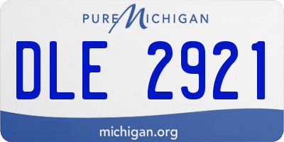 MI license plate DLE2921