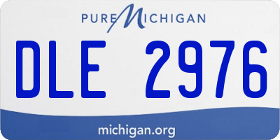 MI license plate DLE2976