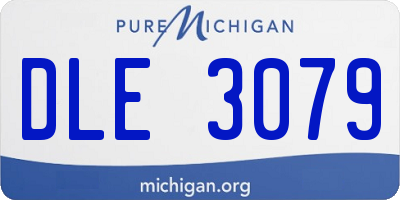MI license plate DLE3079