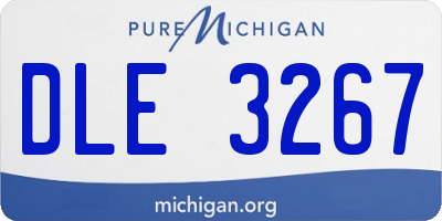 MI license plate DLE3267