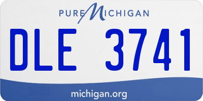 MI license plate DLE3741