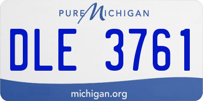 MI license plate DLE3761
