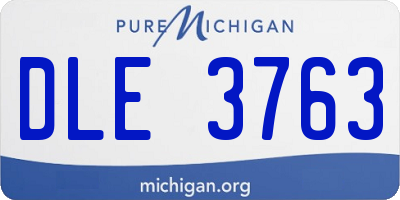 MI license plate DLE3763
