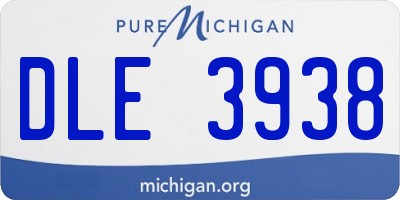 MI license plate DLE3938
