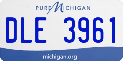 MI license plate DLE3961