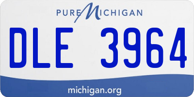 MI license plate DLE3964