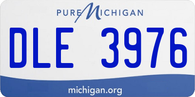MI license plate DLE3976