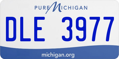 MI license plate DLE3977