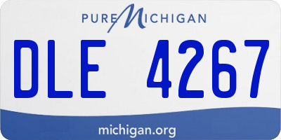 MI license plate DLE4267
