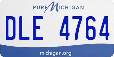 MI license plate DLE4764