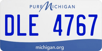 MI license plate DLE4767