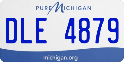 MI license plate DLE4879