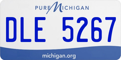 MI license plate DLE5267