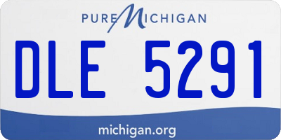 MI license plate DLE5291